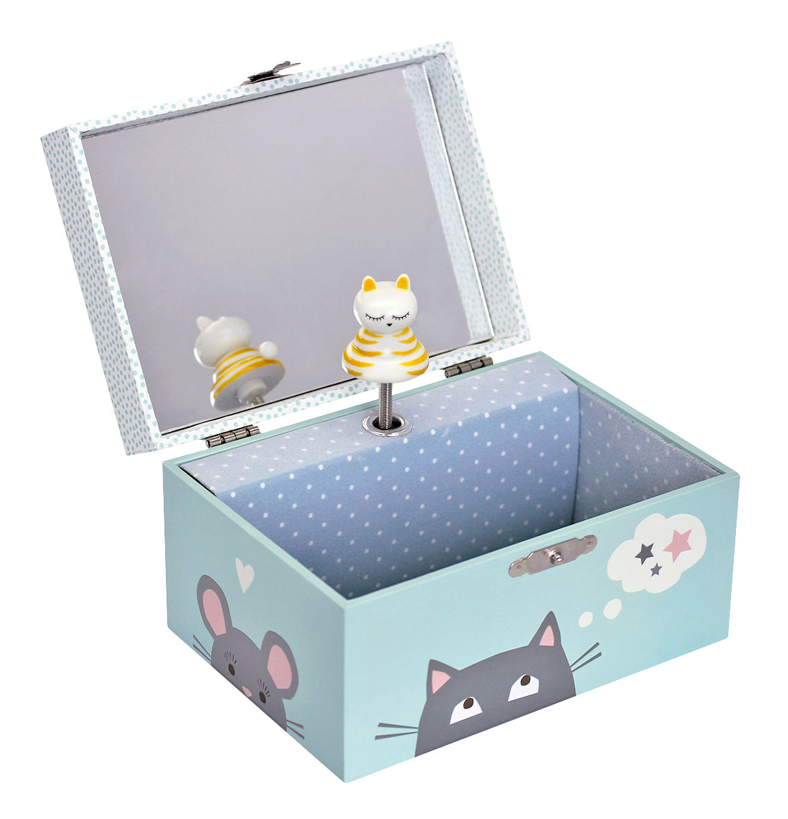 Phosphorescent Cat Musical Box
