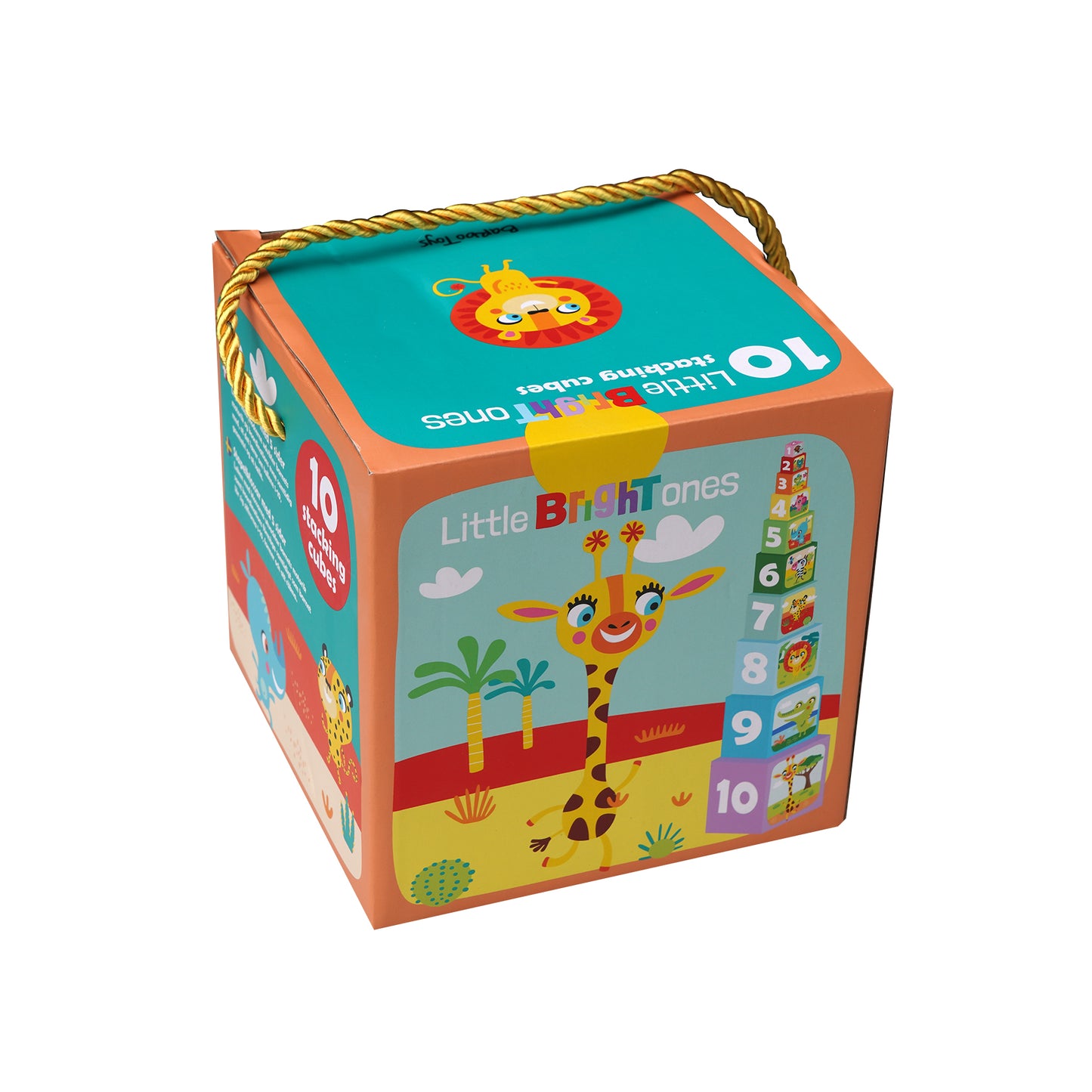 Little Bright Ones - 10 Stacking Cubes - Safari