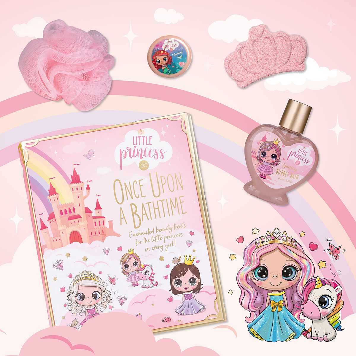 Bath set little princess book