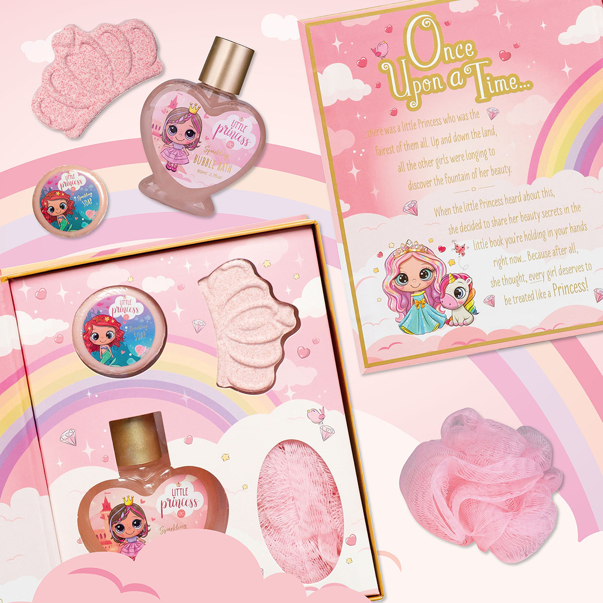 Bath set little princess book