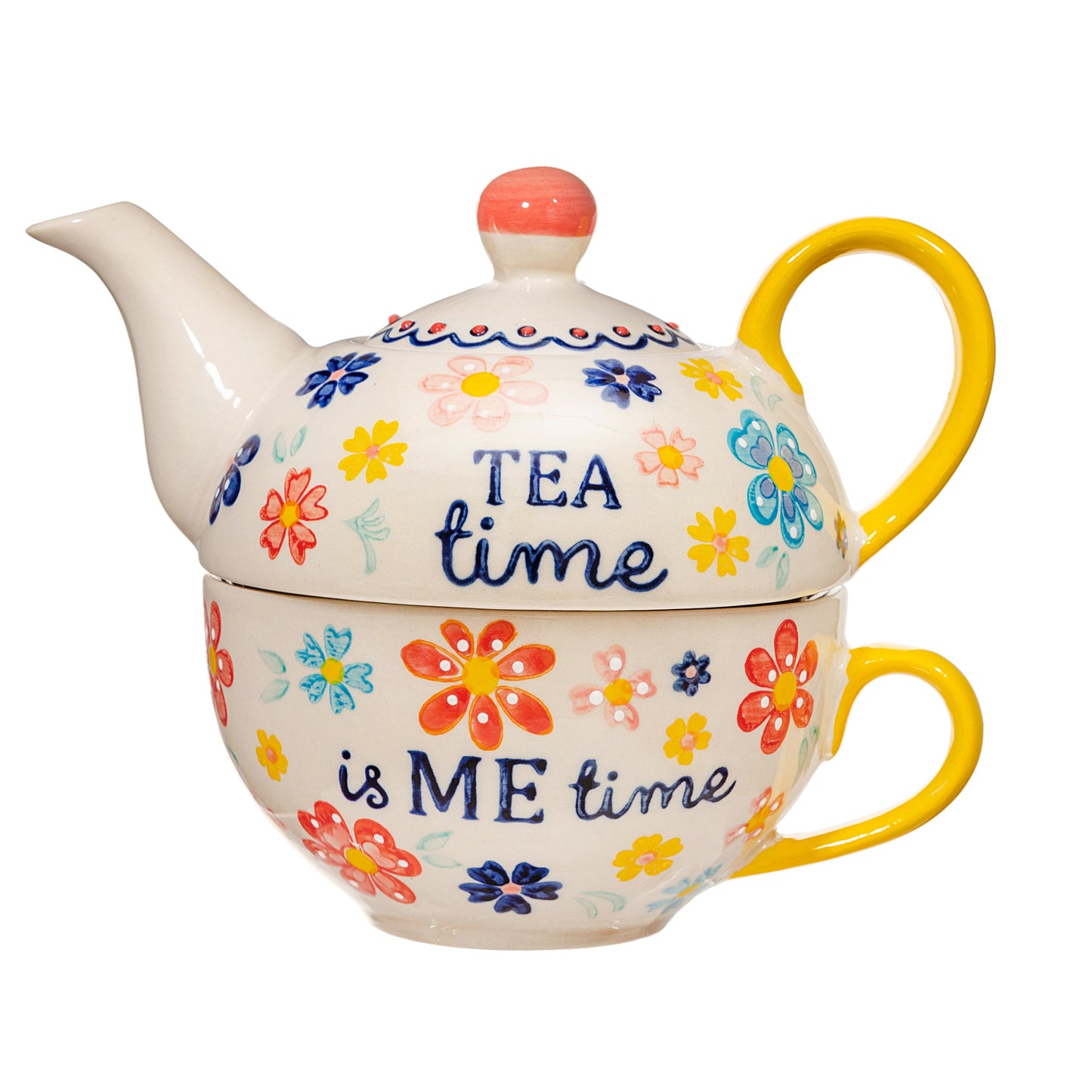 Folk Floral Tea For One
