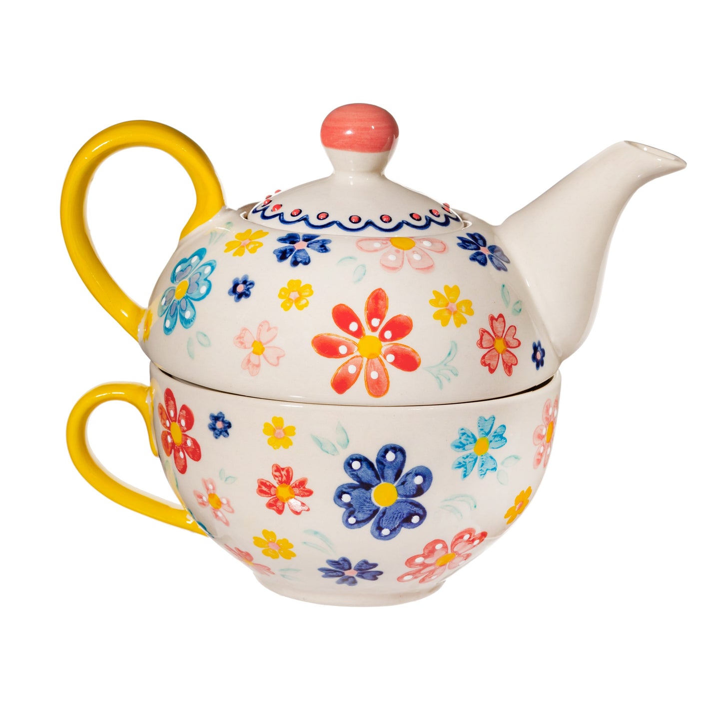Folk Floral Tea For One