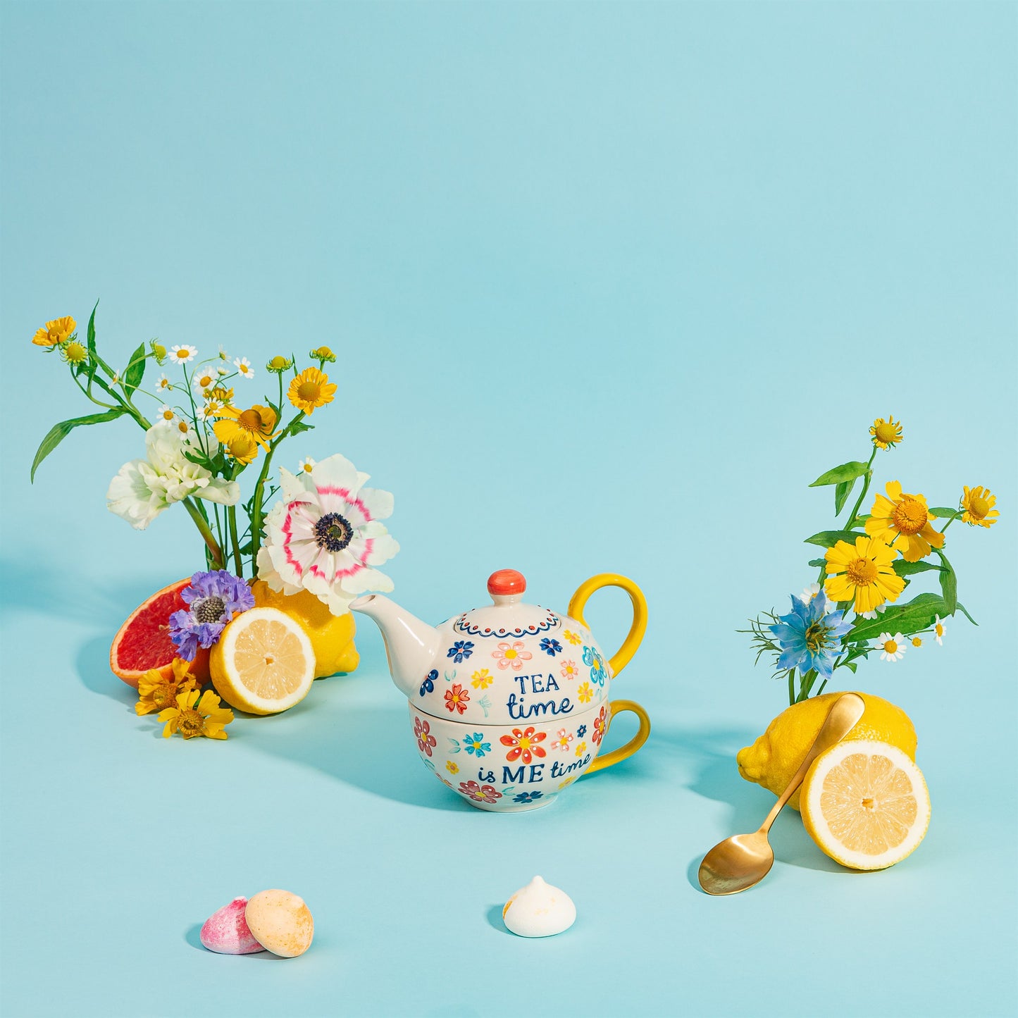 Folk Floral Tea For One