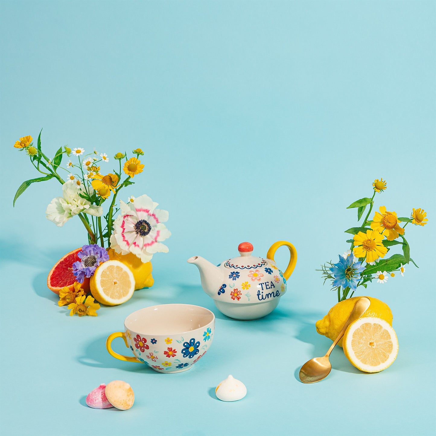 Folk Floral Tea For One