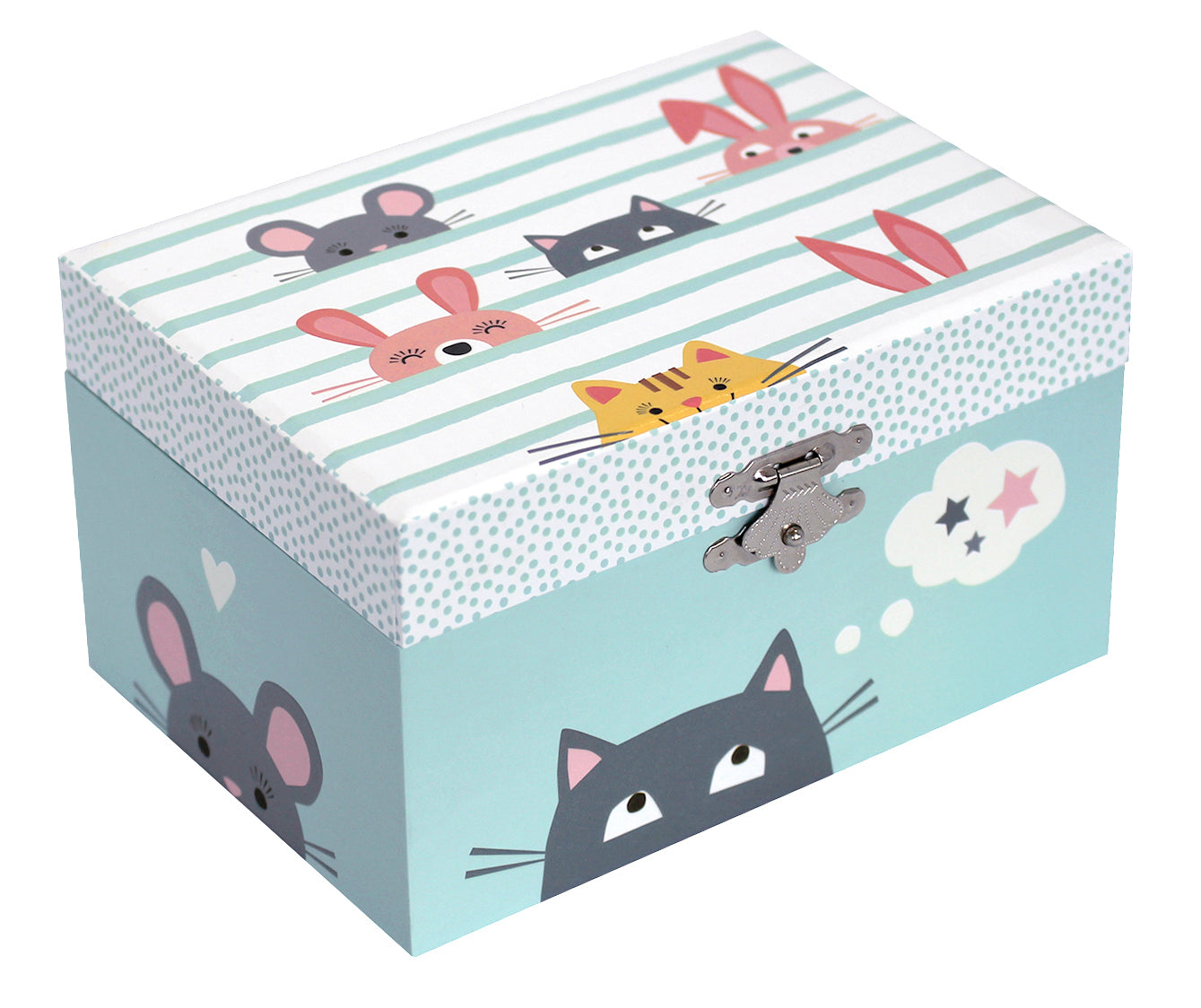 Phosphorescent Cat Musical Box