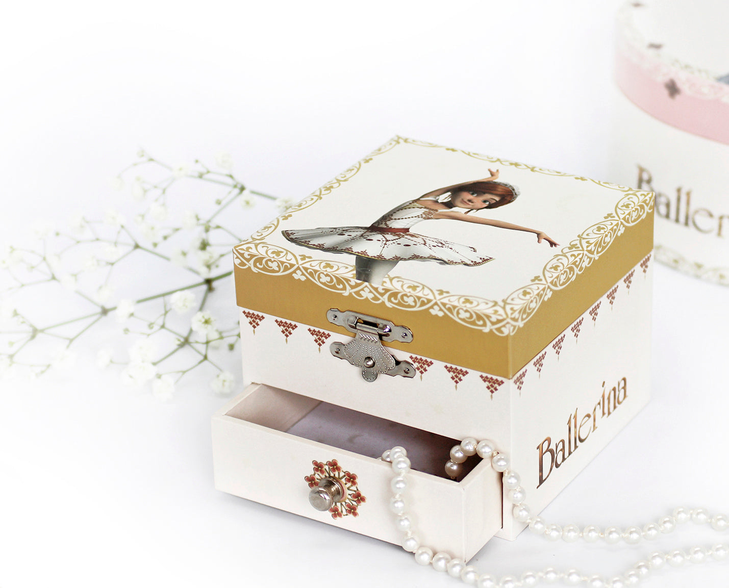 Ballerina© Phosphorescent Cube Music Box