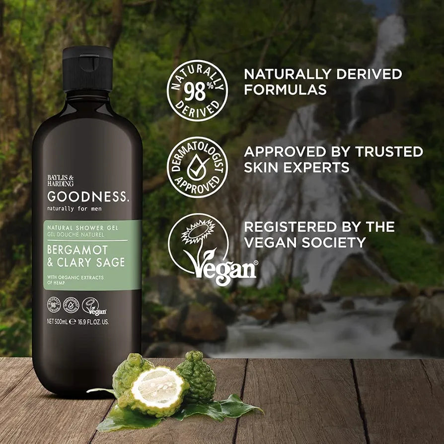 Goodness Men's Bergamot & Clary sage