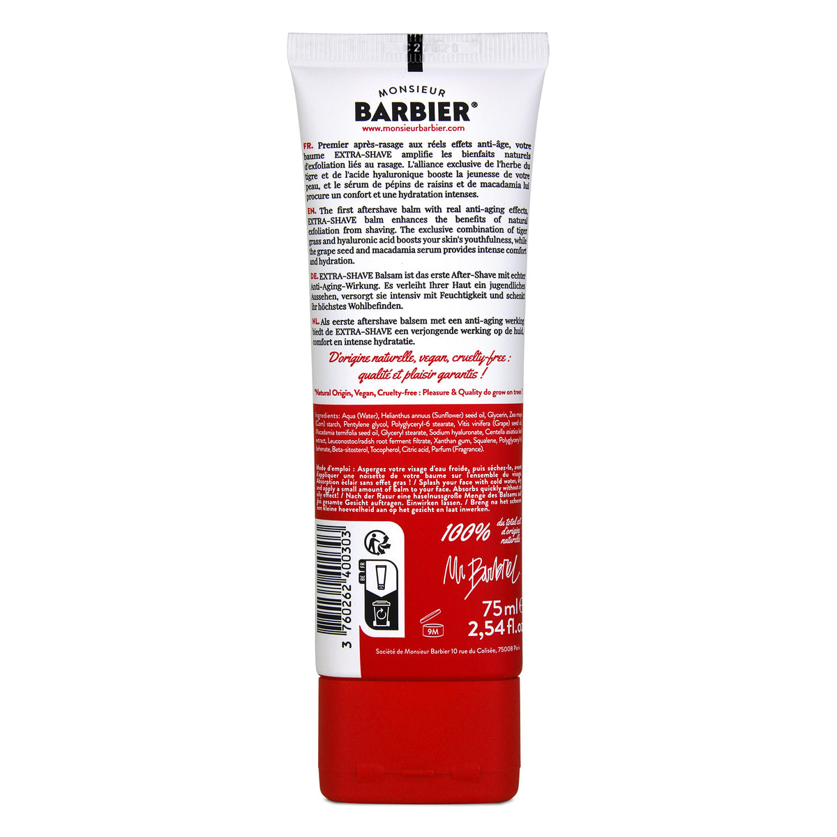 Monsieur BARBIER EXTRA SHAVE – Anti-Aging Aftershave Balm 75ml