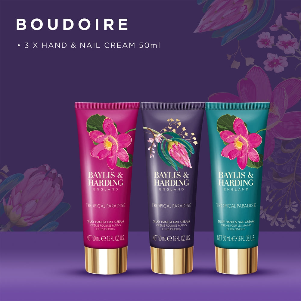 Baylis & Harding Boudoire Tropical Paradise Luxury Hand & Nail Cream Gift Set