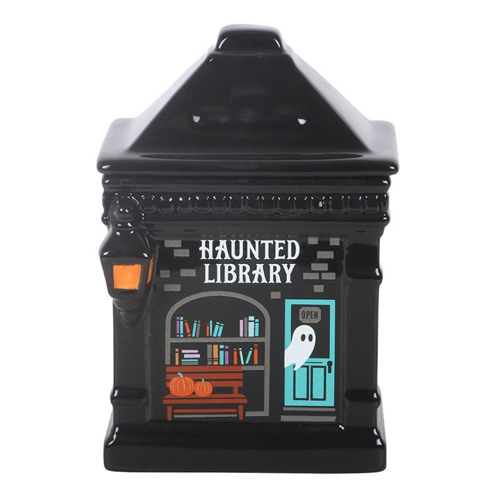 Haunted Library Ceramic Oil Burner