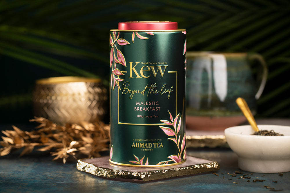 Majestic Breakfast Tea - 100g Loose Leaf Caddy from Kew Gardens Beyond the Leaf Collection