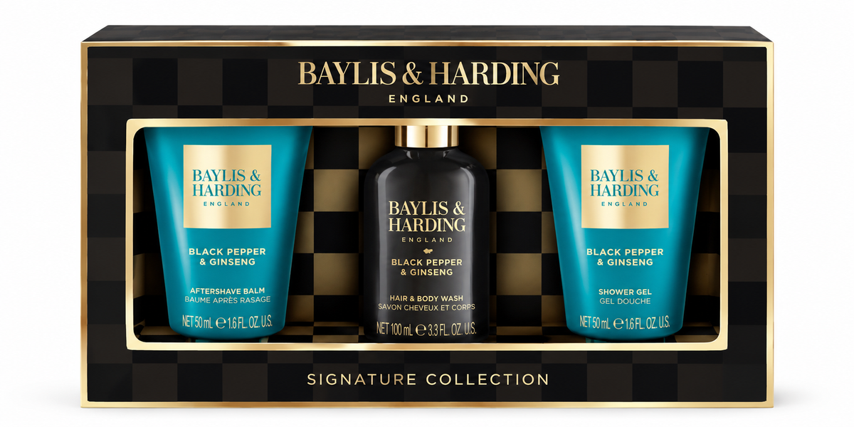 Baylis & Harding Black Pepper & Ginseng Luxury Men's Trio Gift Set