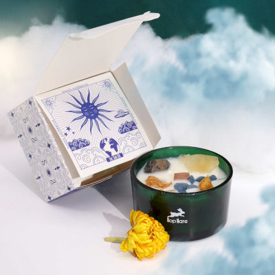 Hop Hare Crystal Magic Candle – Lemon Horizon Bliss ✨☀️