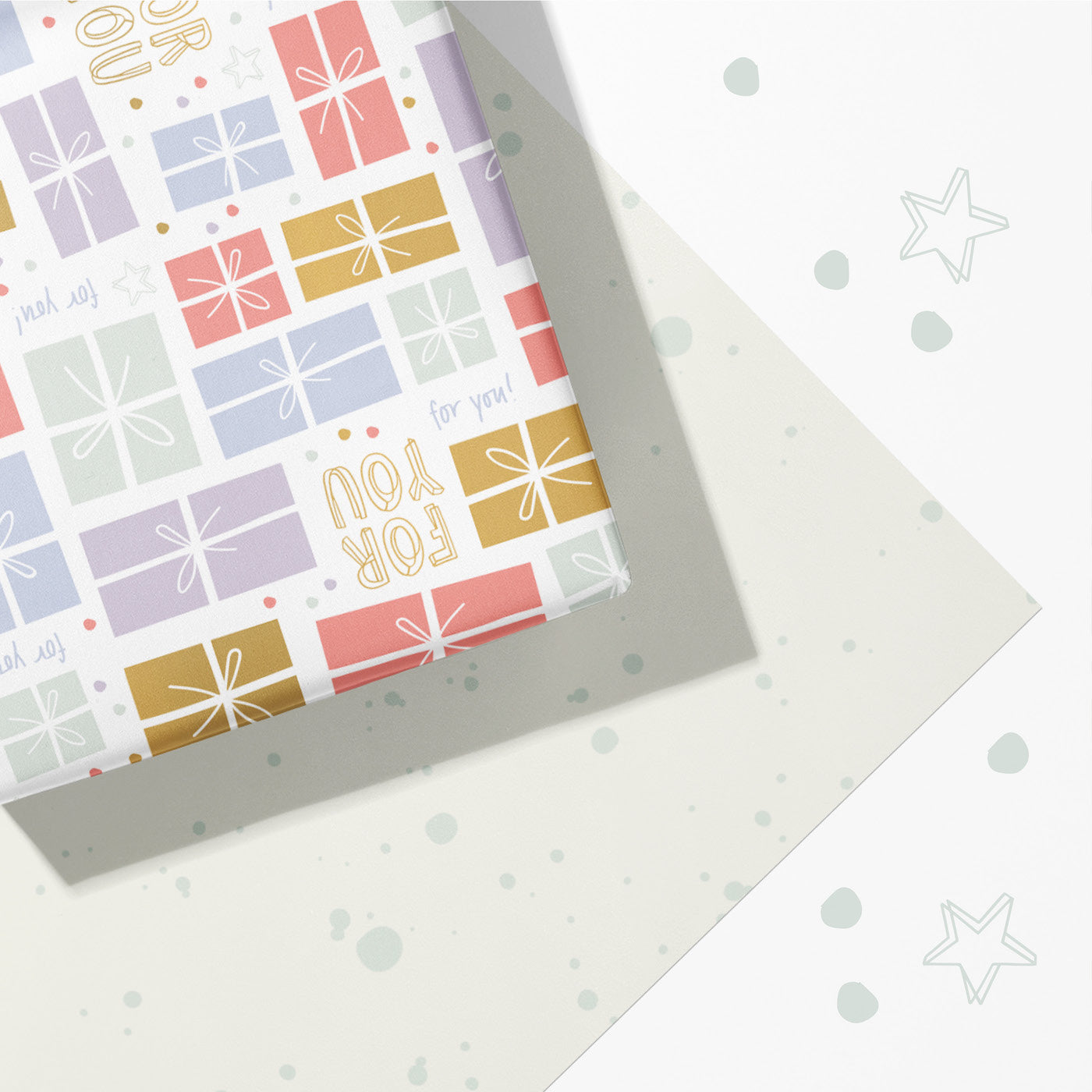 Happy wrapping paper roll