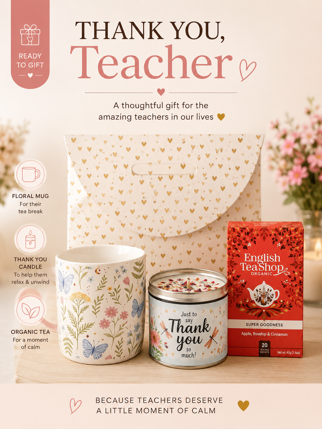 Thank You, Teacher Gift Set 💛