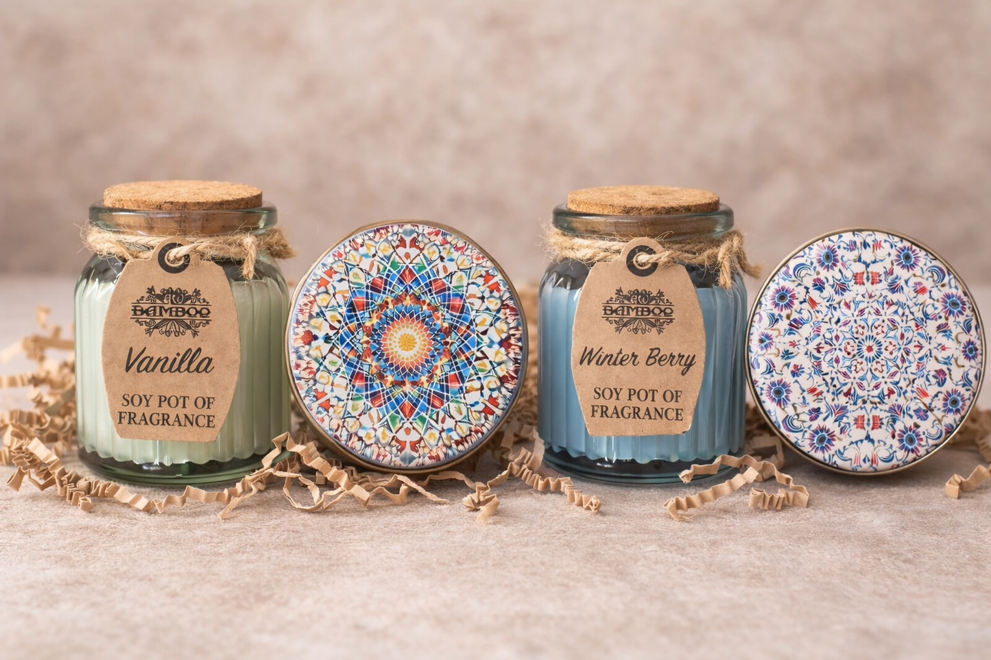 Mandala Candle & Soap Tin Gift Set