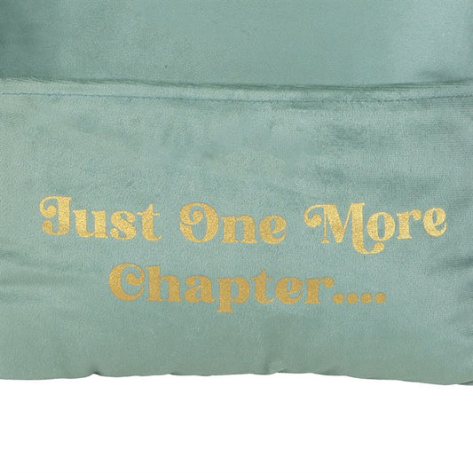 Reading Cushion with Pocket – “Just One More Chapter” Book Lover Gift