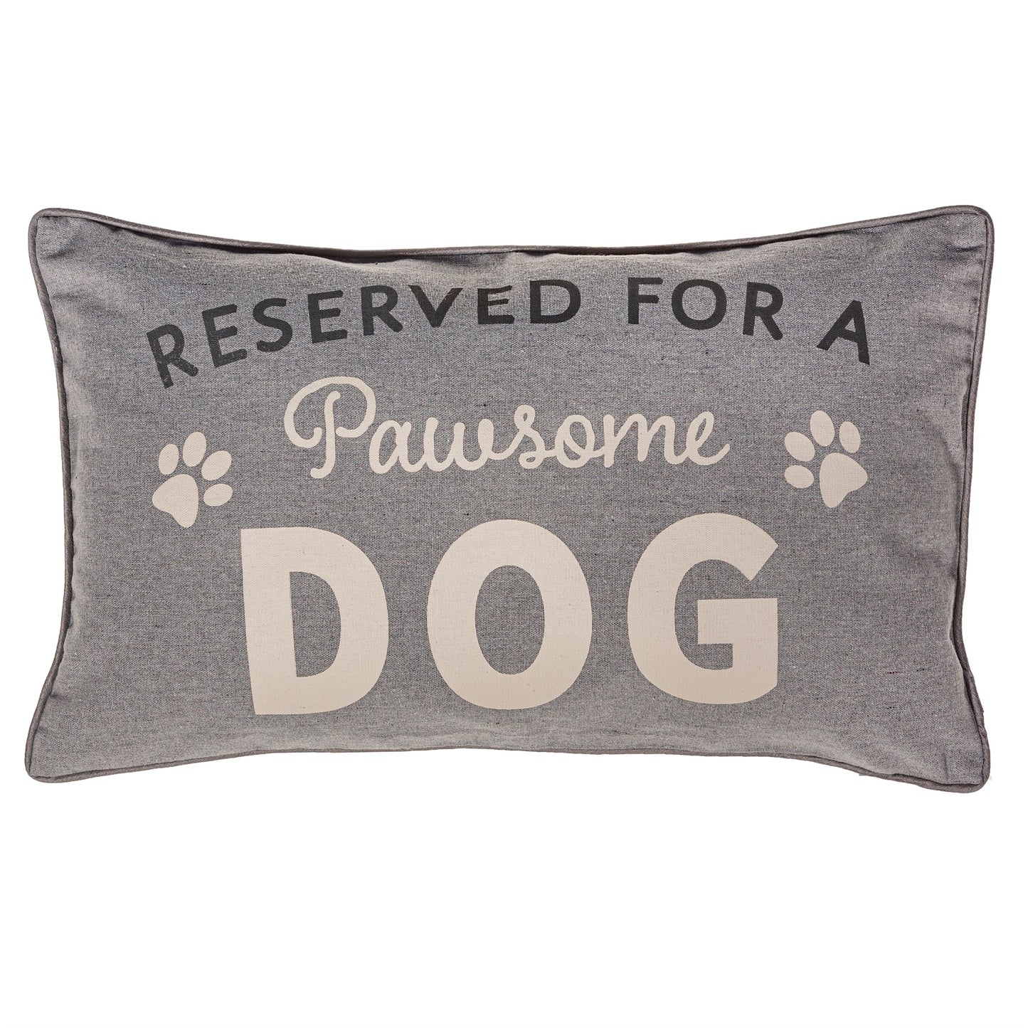 Grey Reserved for the Dog Cushion