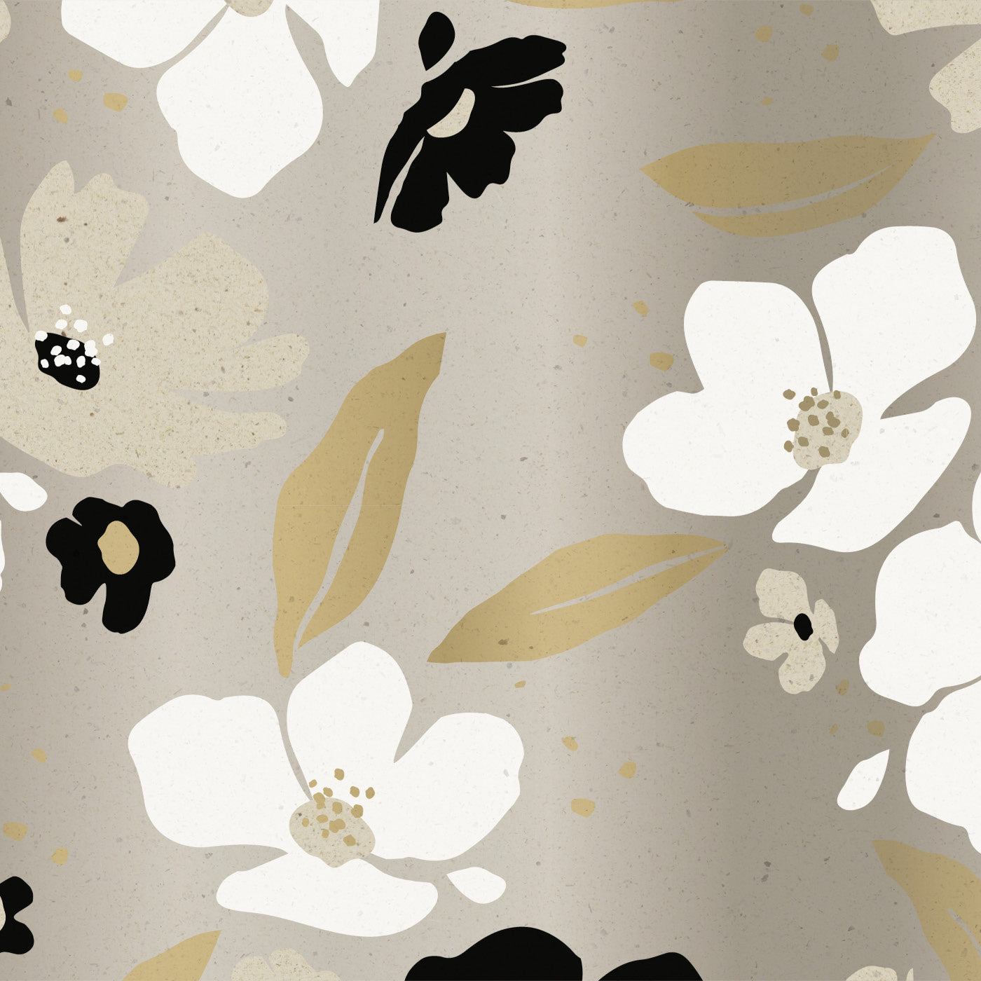 Retro vintage flower wrapping roll