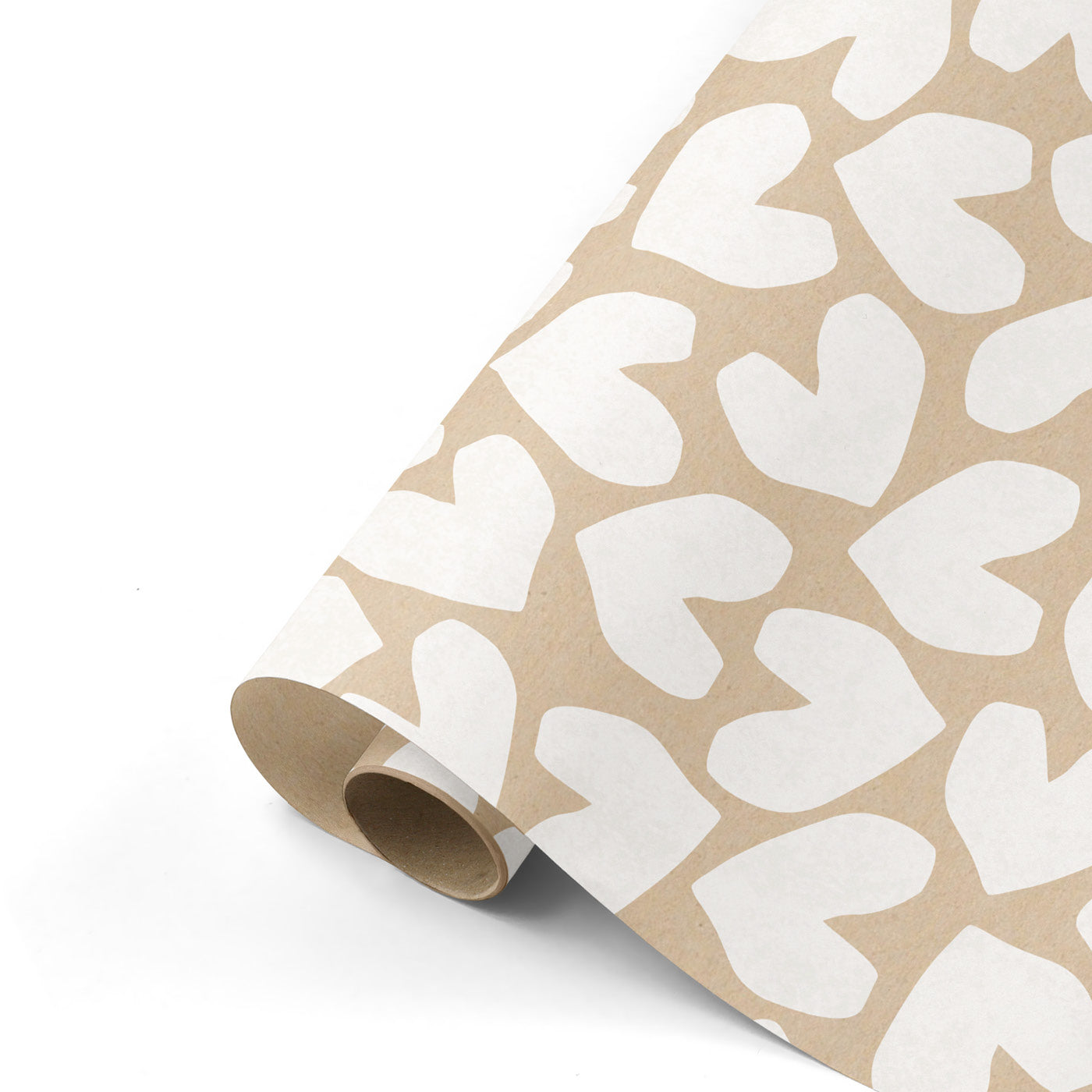 Retro hearts wrapping roll