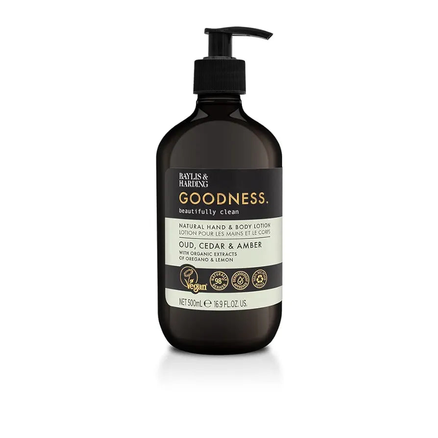 Goodness Oud, Cedar & Amber Hand & Body Lotion