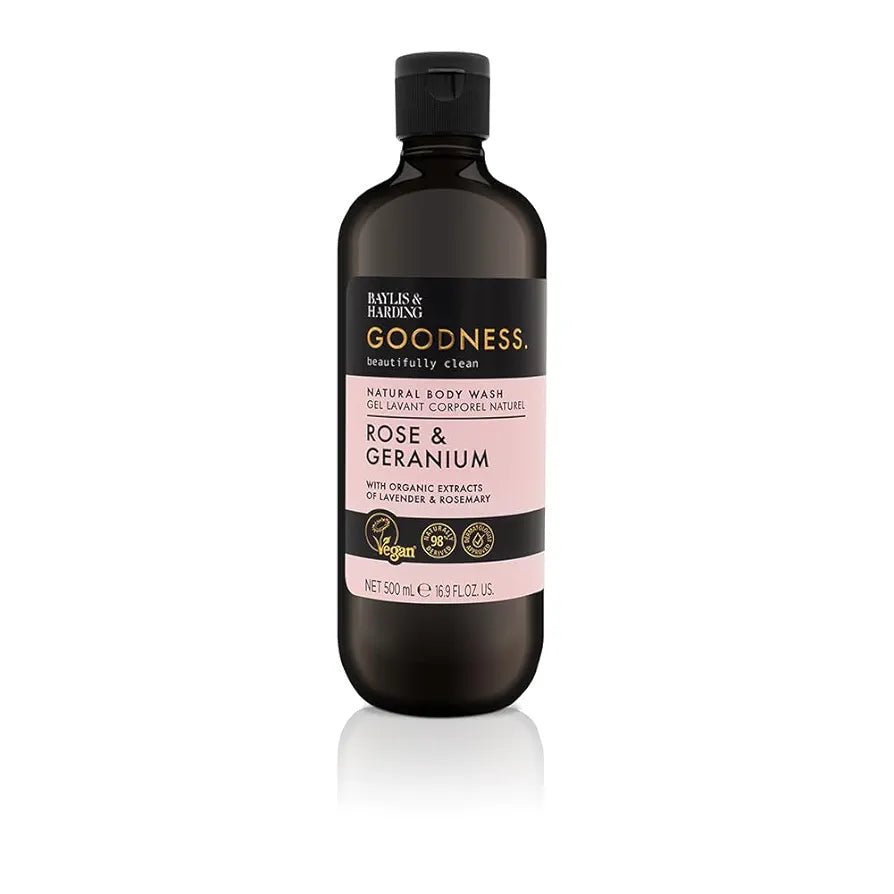 Goodness Rose & Geranium Natural Body Wash