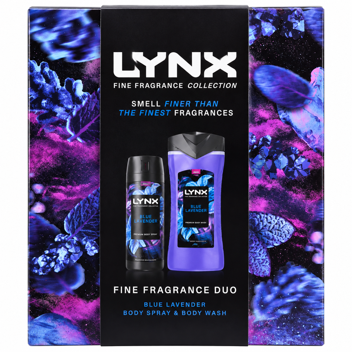 Lynx Fine Fragrance Blue Lavender Body Spray & Body Wash Gift Set