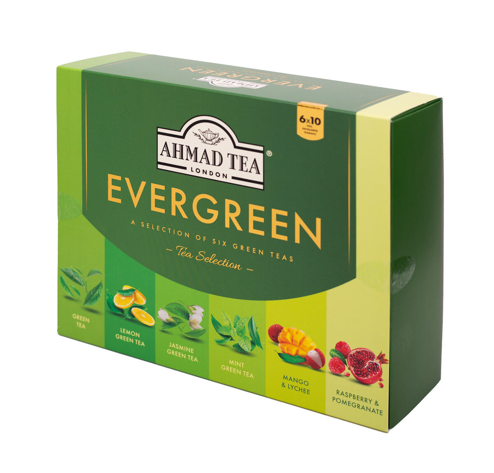 Evergreen Selection of 6 Green Teas - 60 Teabags