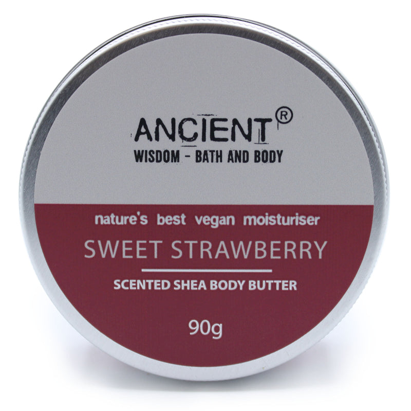 Scented shea body butter - sweet strawberry
