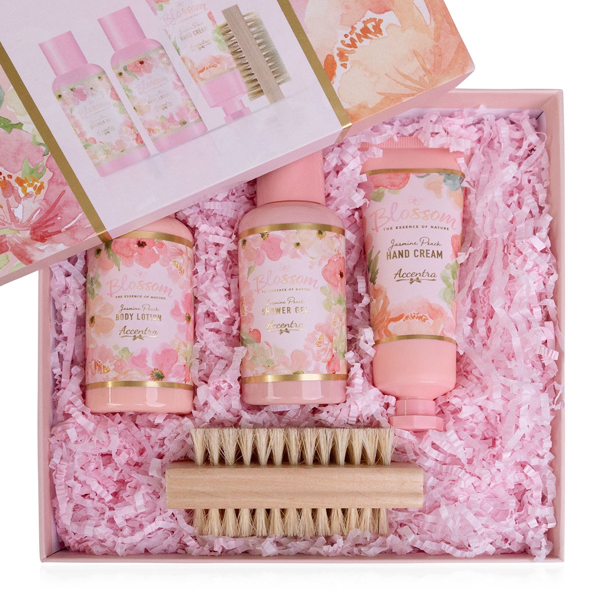 Blossom bath set in a gift box