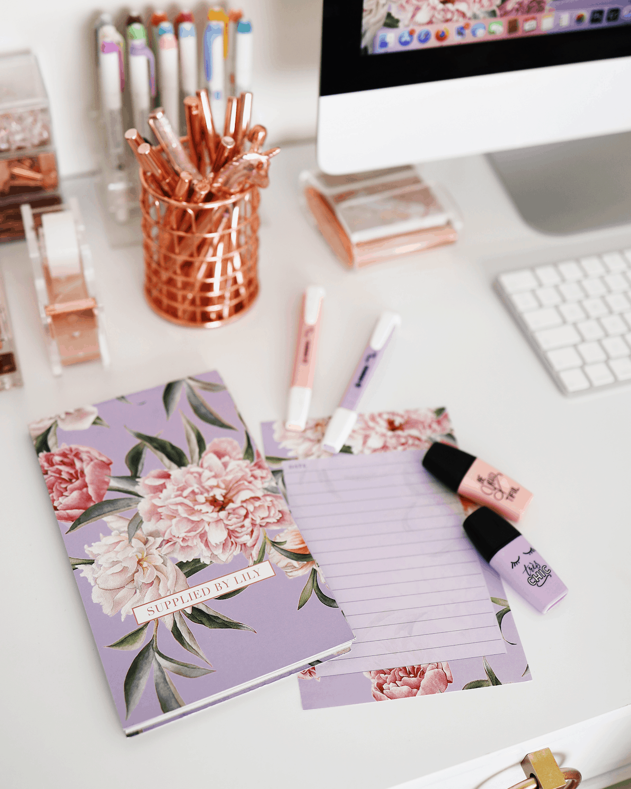 To Do List in Luxurious Lilac Floral