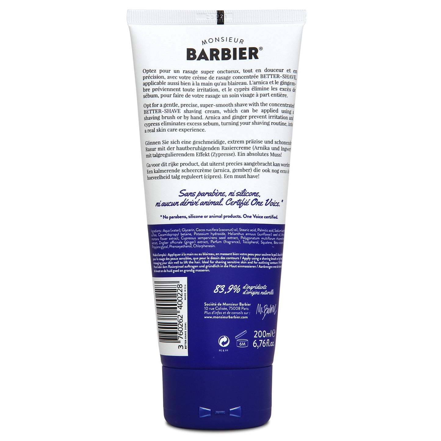 Shaving cream BETTER-SHAVE 175 ml