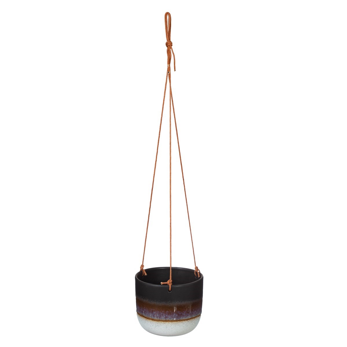Mojave Black Hanging Planter