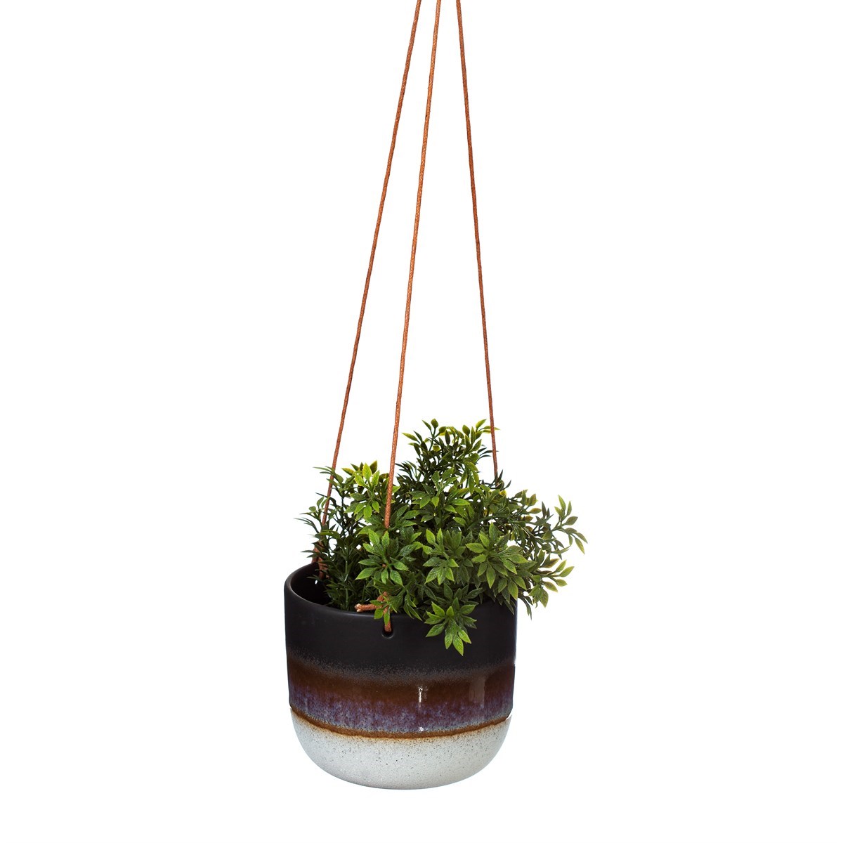 Mojave Black Hanging Planter