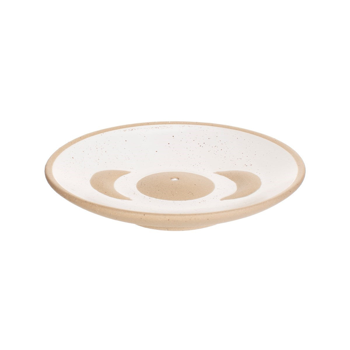 Moon Phases Incense Holder White