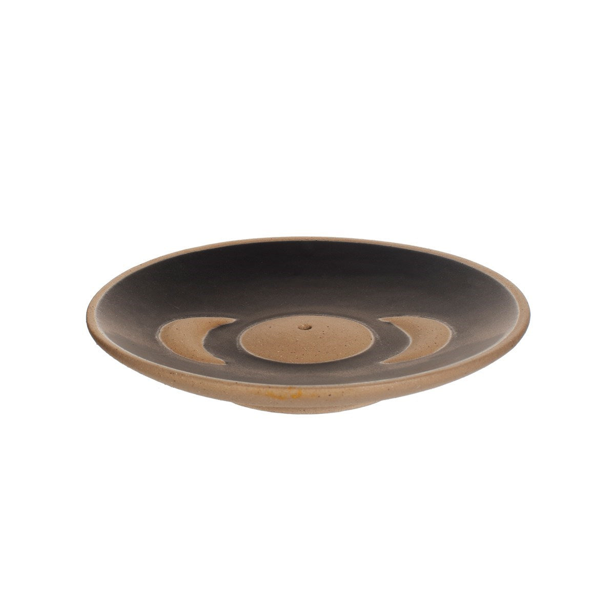 Moon Phases Incense Holder black