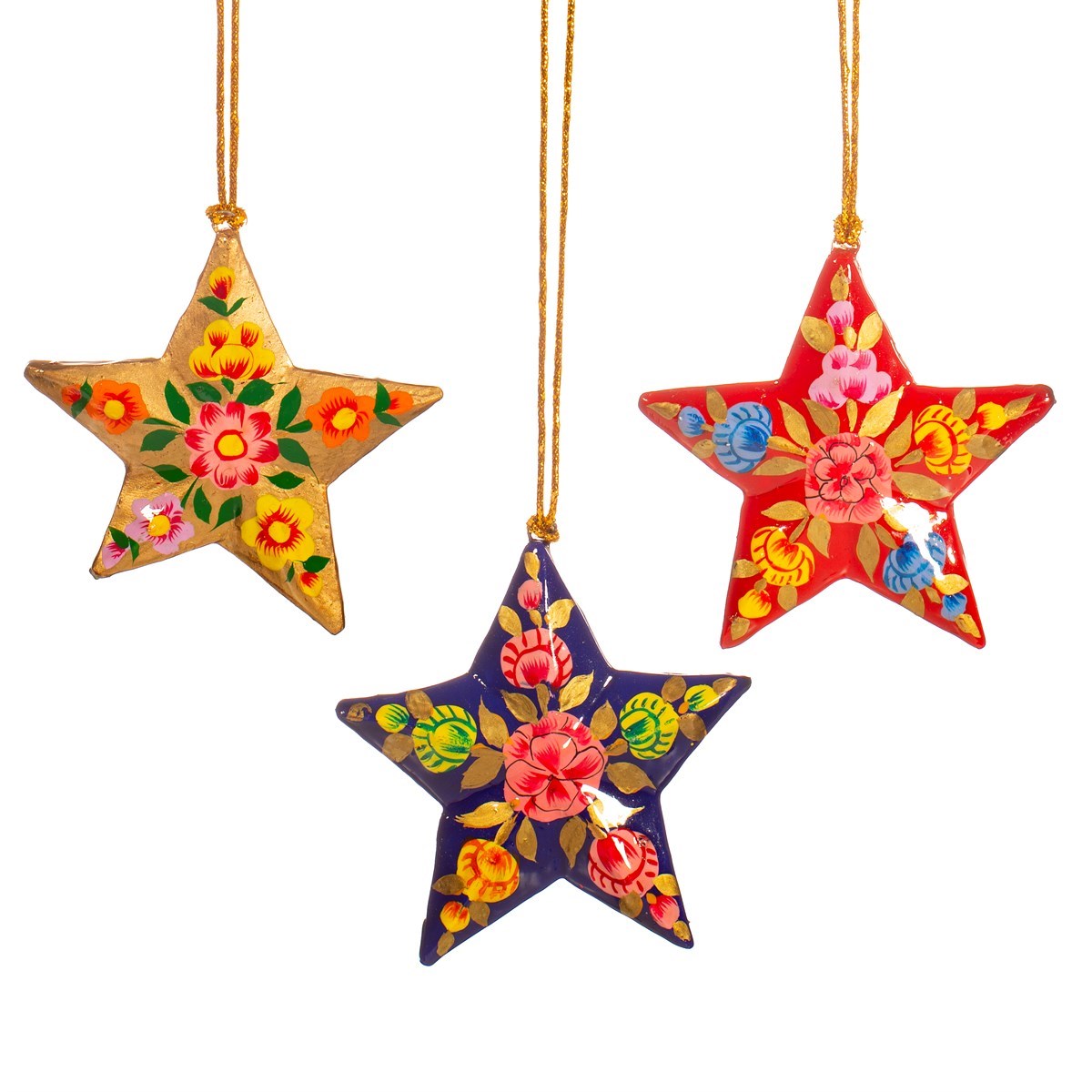 Kashmiri Papier Mache Floral Star
