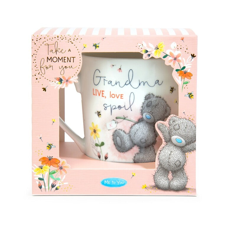 Me to you ' live, love, spoil' grandma mug
