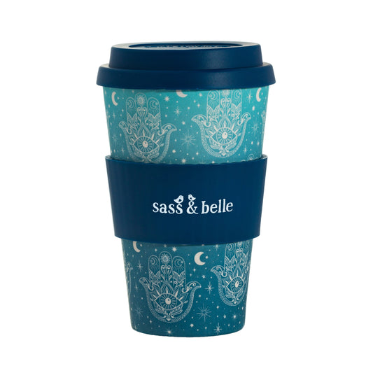 Hamsa Print Travel Mug