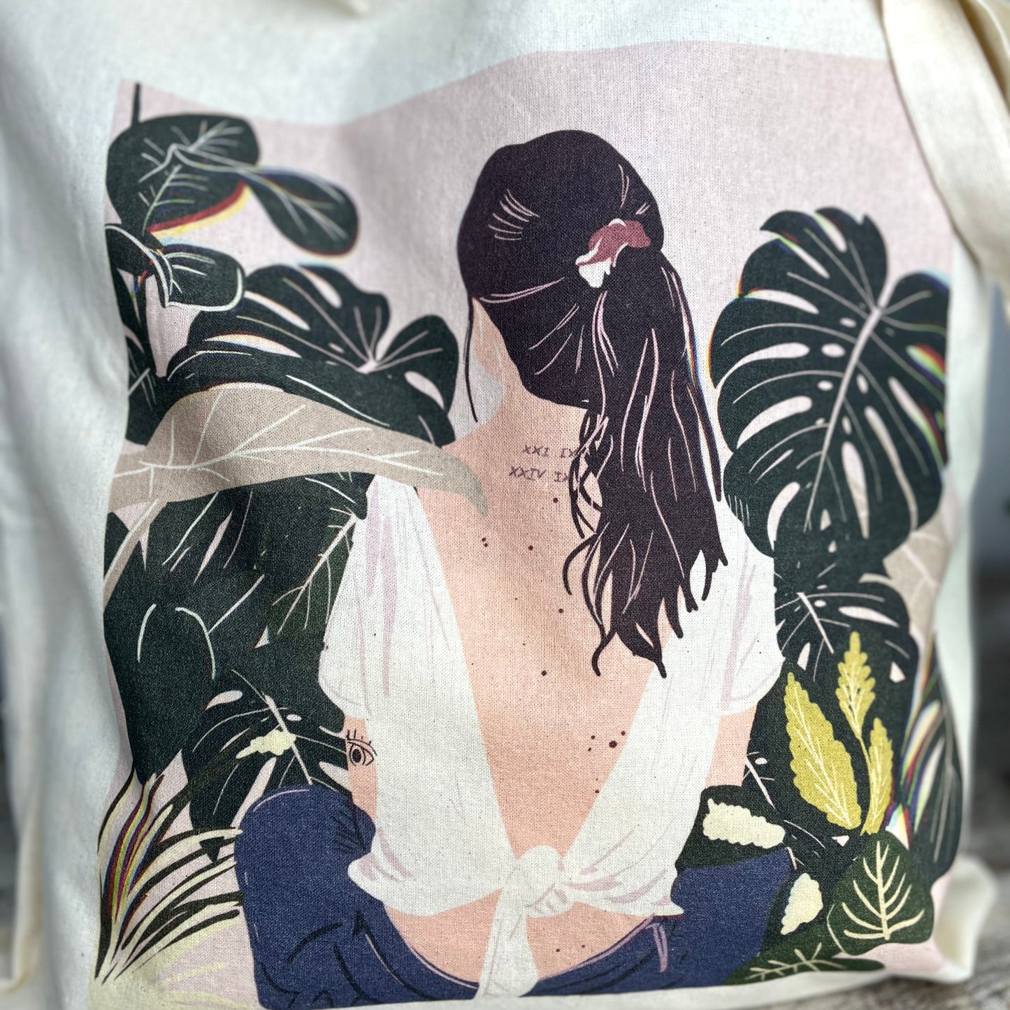 Jamy Plant lady illustration cloth bag