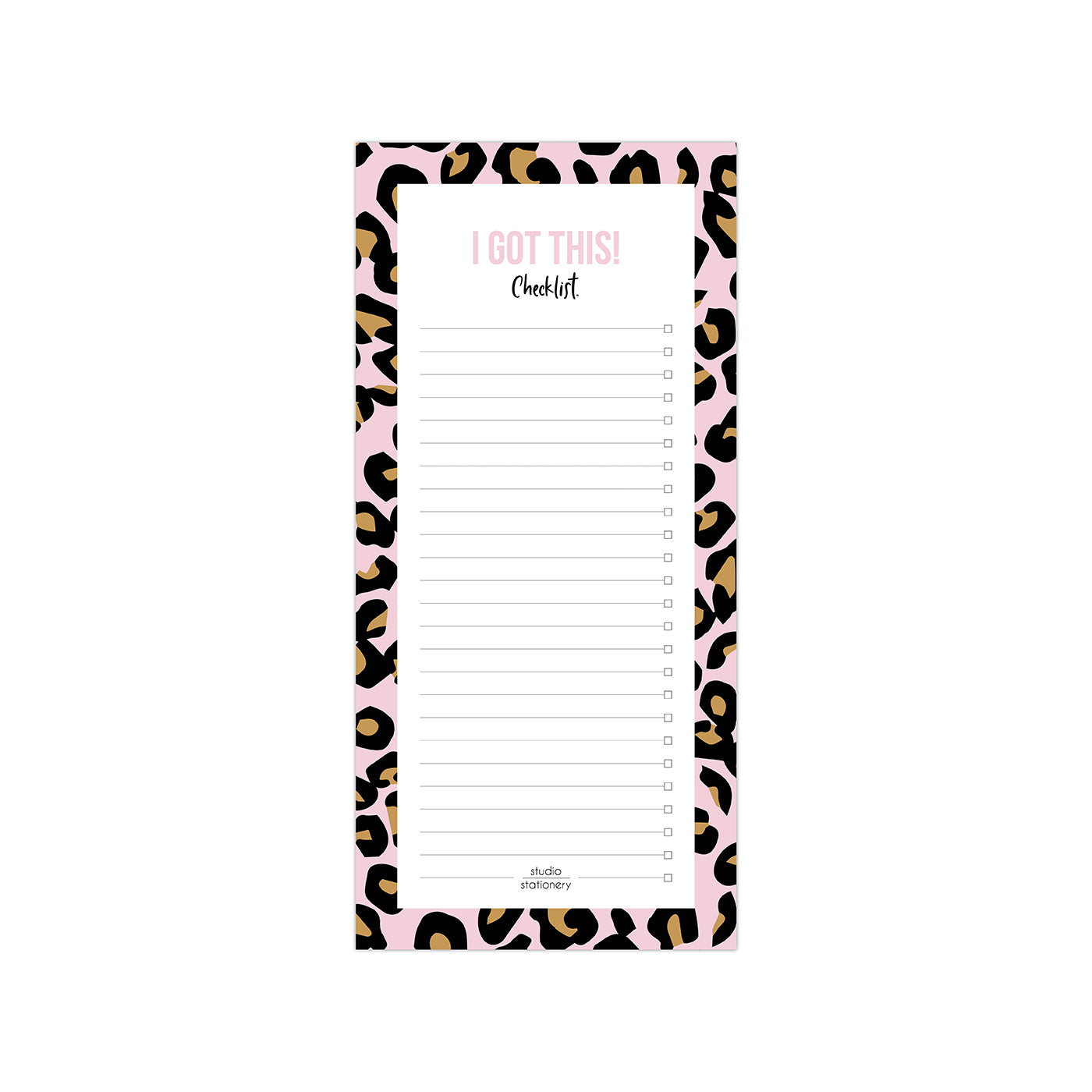 Note block Checklist I got this Cheetah