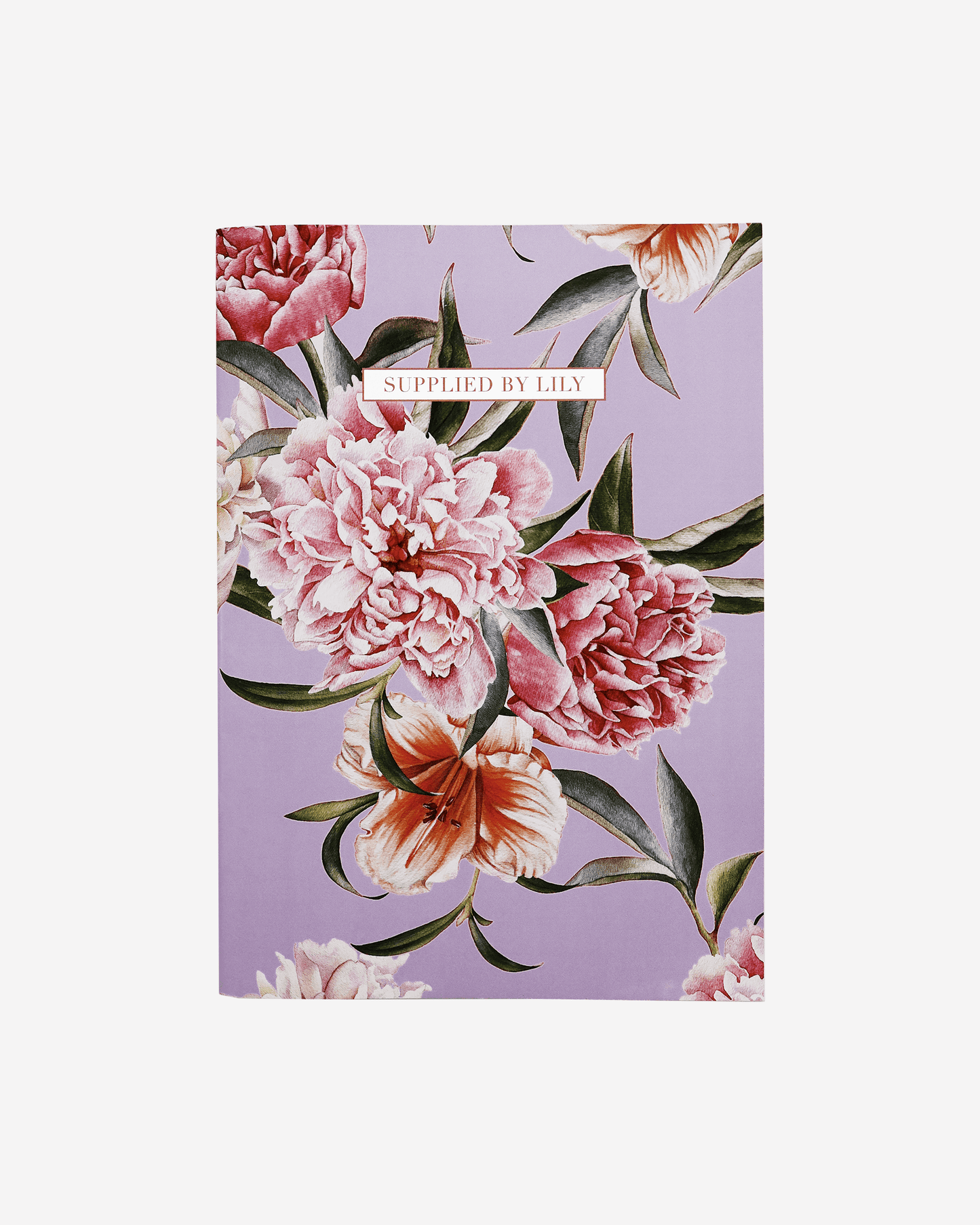 A4 Notebook in Luxurious Lilac Floral