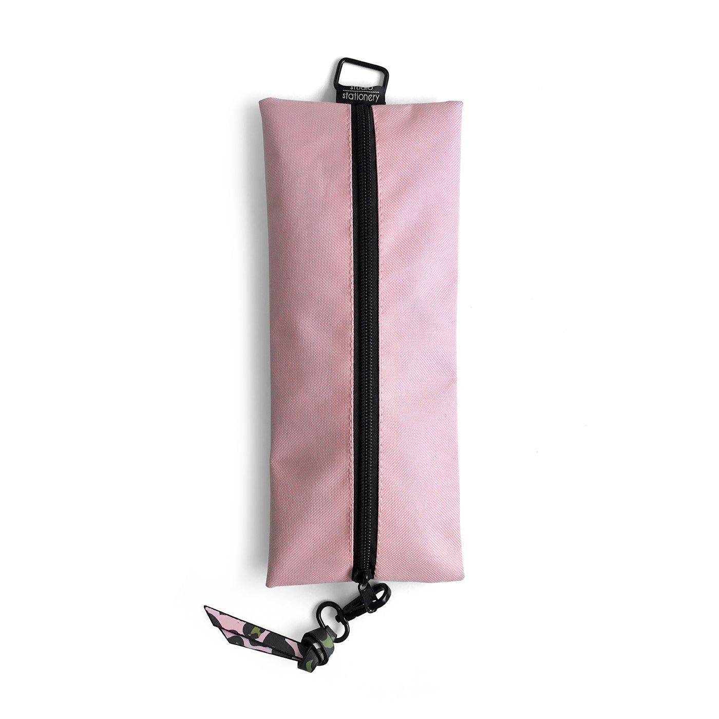 Pencil Bag pink & leaves