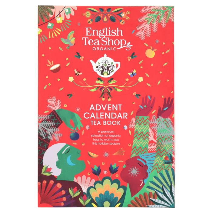 English Tea Shop Organic Tea Advent Calendar –English tea shop Organic Tea Advent Calendar- Red Tree Book, 25 Pyramid Tea Bags