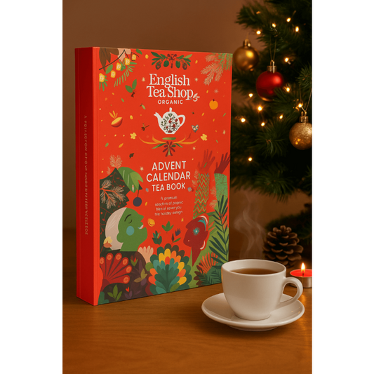 English Tea Shop Organic Tea Advent Calendar –English tea shop Organic Tea Advent Calendar- Red Tree Book, 25 Pyramid Tea Bags