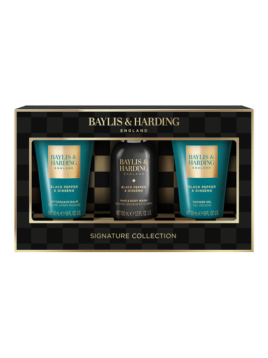 Baylis & Harding Black Pepper & Ginseng Luxury Men's Trio Gift Set