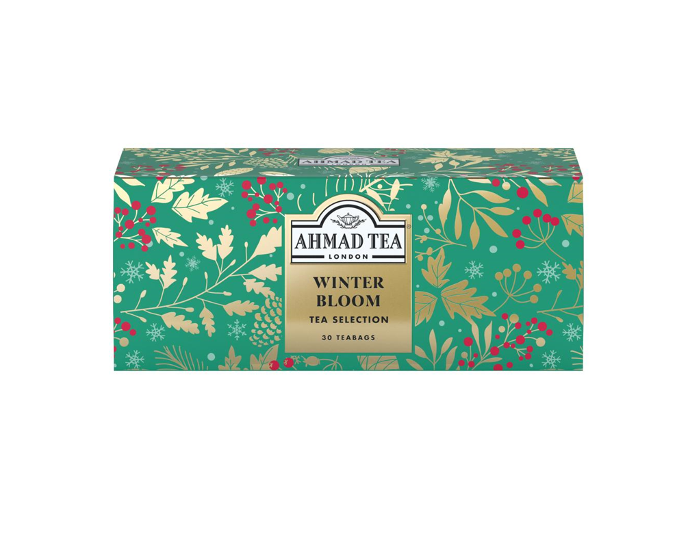 Ahmad Tea Winter Bloom Tea Selection Box – 30 Tea Bags