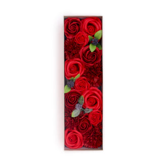 Merci bouquet- classic red rose long box