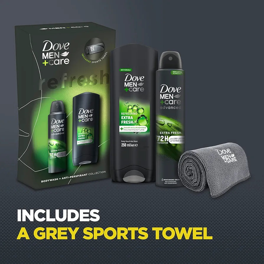 Dove men extra fresh duo gift set + towel