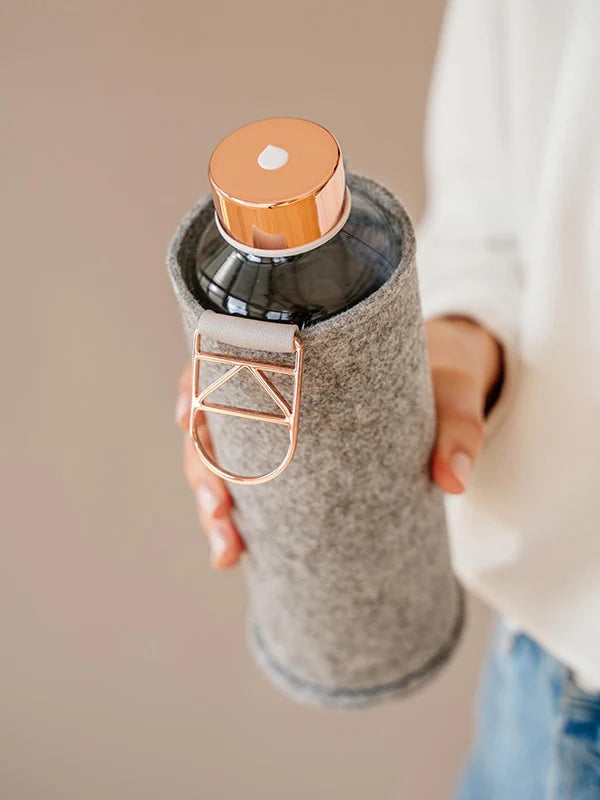 EQUA Glass Bottle With Felt Cover